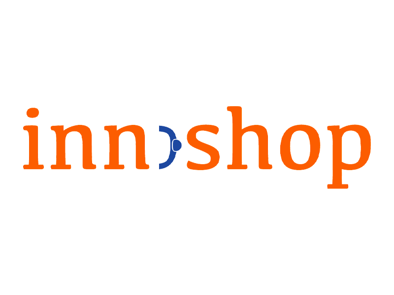 Logo with written text innoshop