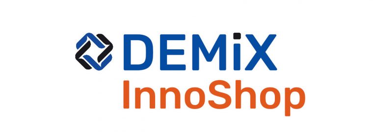 logo with written text, Demix Innoshop, it represents our online crossborder B2B Marketplace